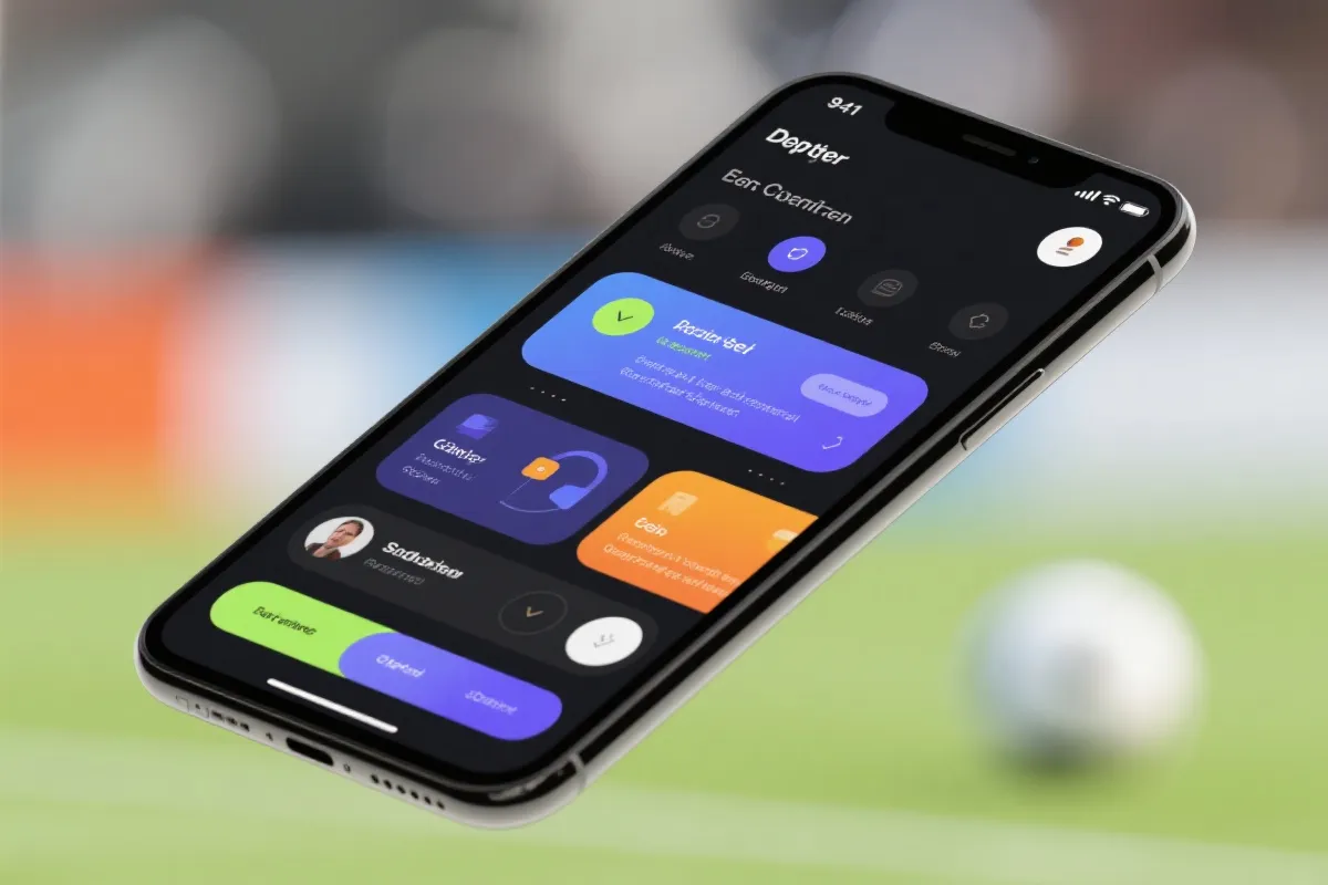 移动端应用界面示意